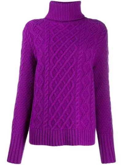 Chinti & Parker Novelty Knit Jumper In Purple