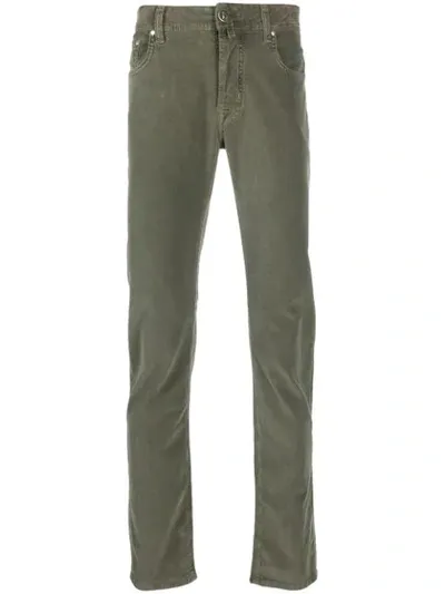 Jacob Cohen Skinny Fit Jeans In Green