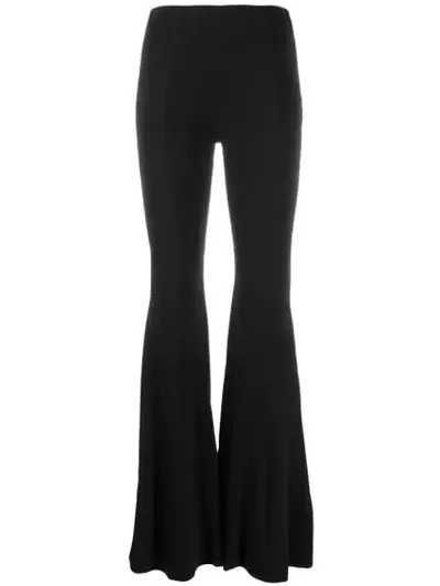 Mugler High-rise Flared Trousers In Black