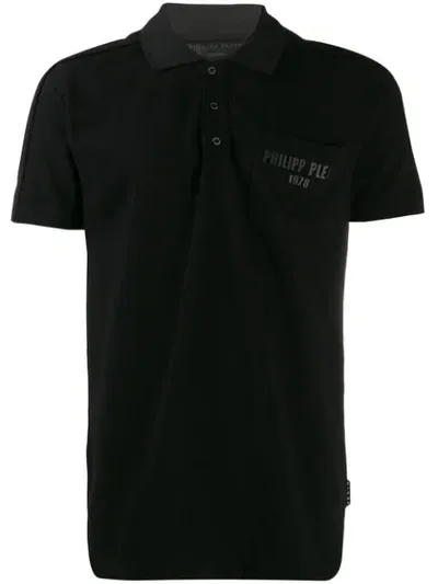 Philipp Plein Logo Pocket Polo Shirt In Black