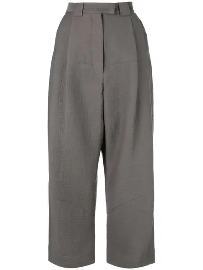 Rachel Comey High-rise Cropped Trousers In Grey