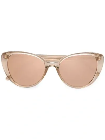 Linda Farrow Cat Eye Sunglasses In Pink