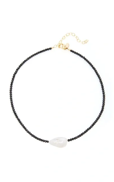 Joie Digiovanni Spinel Single Baroque Pearl Gemstone Necklace