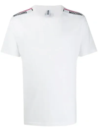 Moschino Logo Tape T-shirt In White