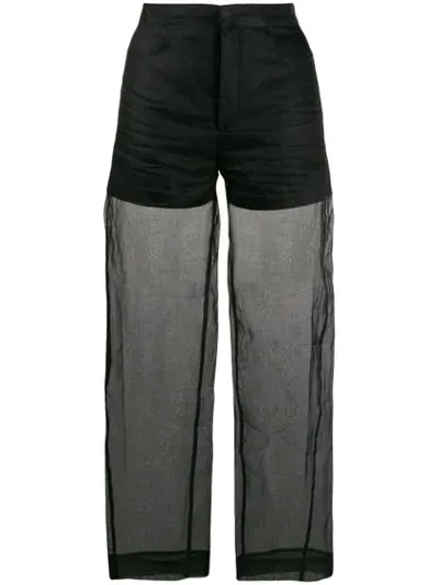 Totême Toteme Black Organza Novara Trousers