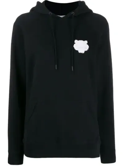 Kenzo Tiger Patch Hoodie In Black