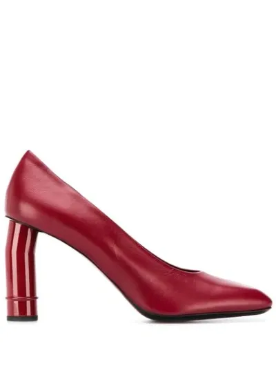 Nina Ricci Sculpted Heel Pumps In Red