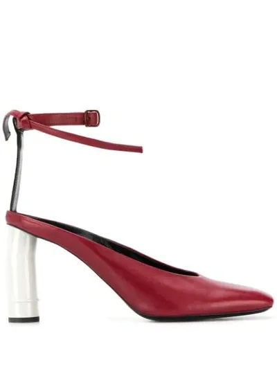 Nina Ricci Sculpted Heel Pumps In Red