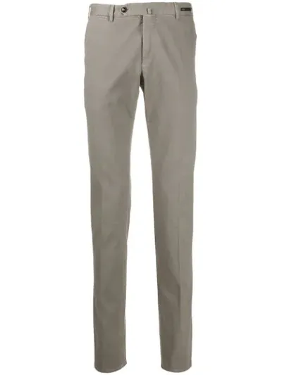 Pt01 Straight Chinos In Grey