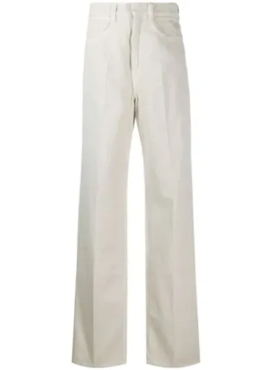 Lemaire High-waisted Trousers In Neutrals