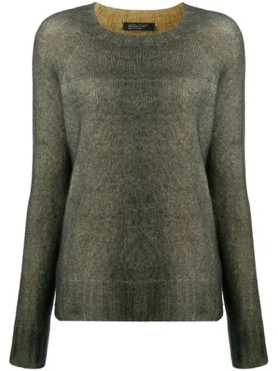 Aragona Crew-neck Knit Sweater In Green