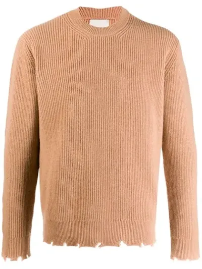 Laneus Destroyed Detail Jumper In Brown