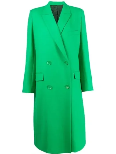 Christian Wijnants Double-breasted Janka Coat In Green