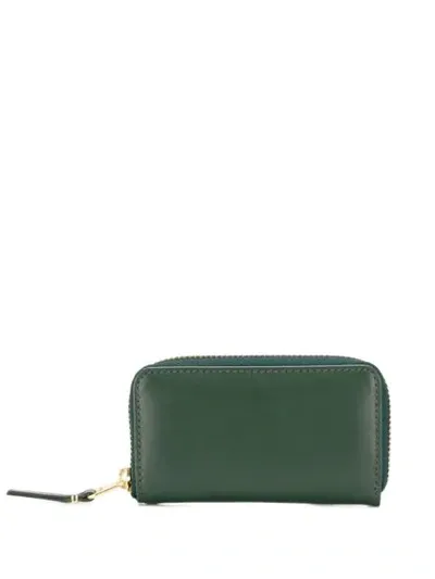 Comme Des Garçons Coin Zip Wallet In Green