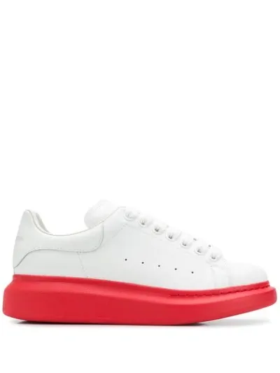 Alexander Mcqueen Contrasting Sole Sneakers In White