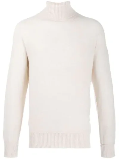 Maison Flaneur Cashmere Turtleneck Jumper In Neutrals