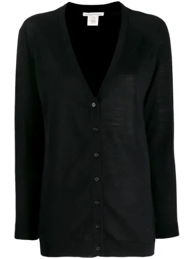 Stefano Mortari Colour Block Cardigan In Black