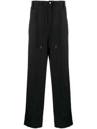 Fumito Ganryu Oversized Warm-up Trousers In Black