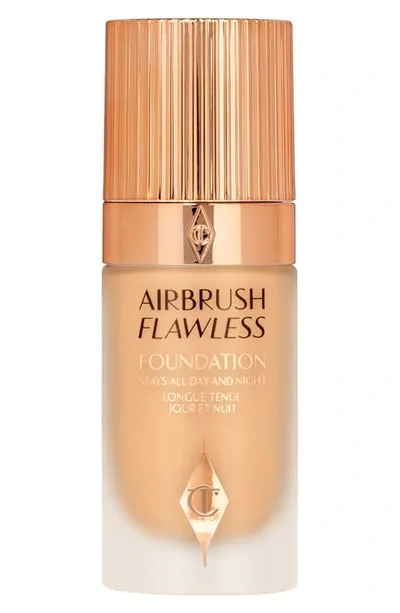 Charlotte Tilbury Airbrush Flawless Longwear Foundation 7.5 Warm In . Warm (medium Tan With Yellow Olive Und