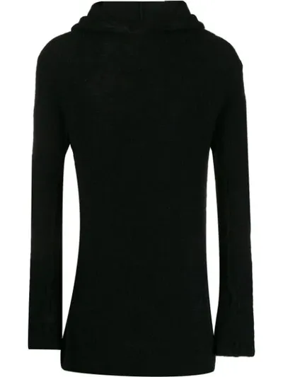 Thom Krom Textured Hoodie In Black