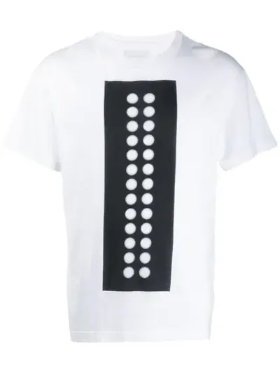 Fumito Ganryu Printed Cotton T-shirt In White