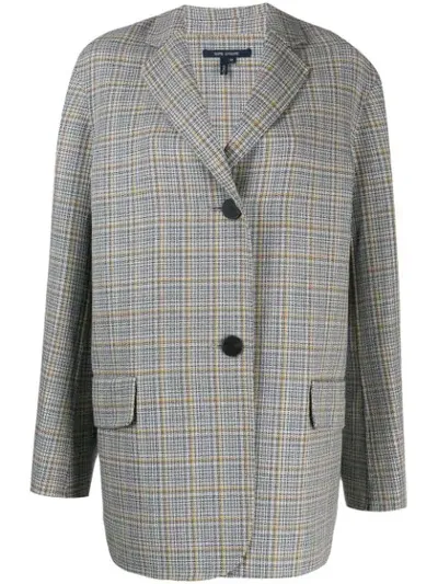 Sofie D'hoore Oversized Check Blazer In Grey