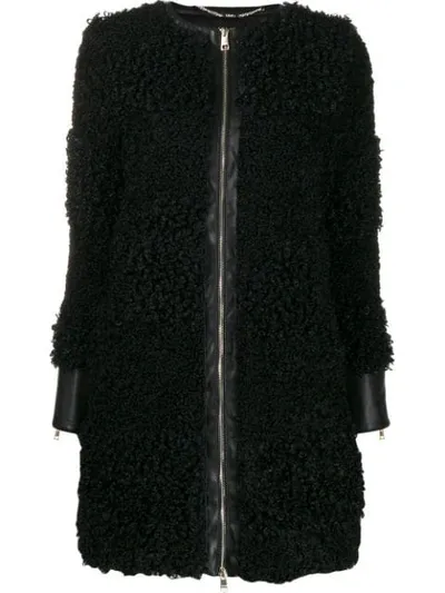 Liu •jo Black Polyester Coat