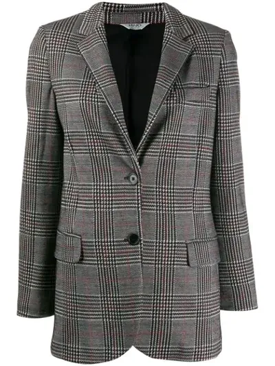 Liu •jo Checked Blazer In Black