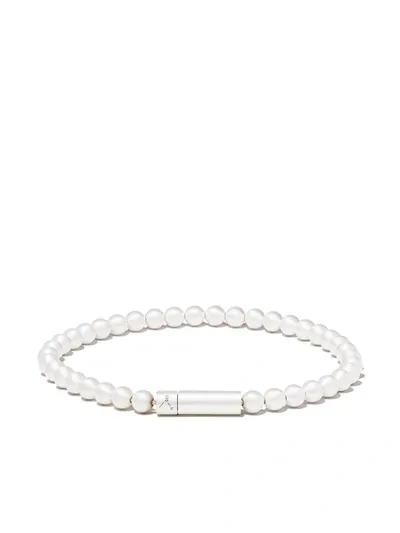 Le Gramme Le 25 Beaded Bracelet In Silver