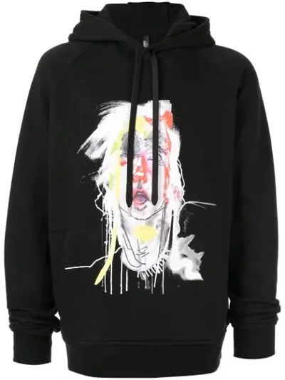 Neil Barrett Julie Verhoeven Mouth Hoodie In Black