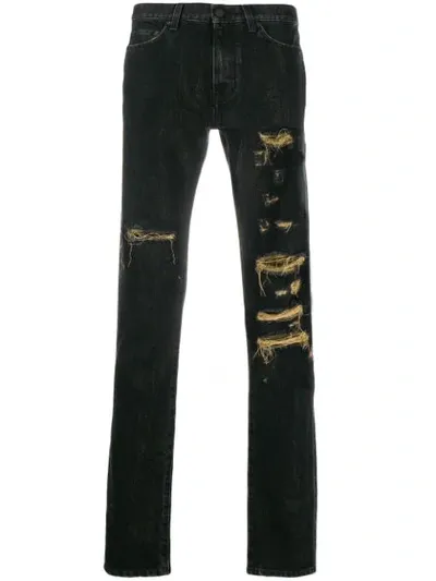 Buscemi Distressed Jeans In Black