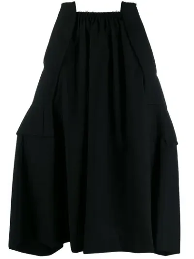 Comme Des Garçons Full Skirt In Black