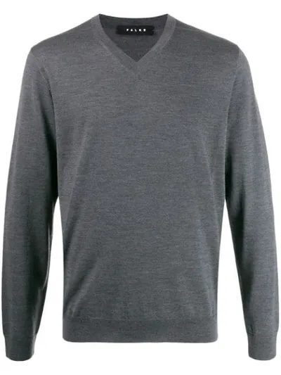 Falke Colour Block Jumper In Grey