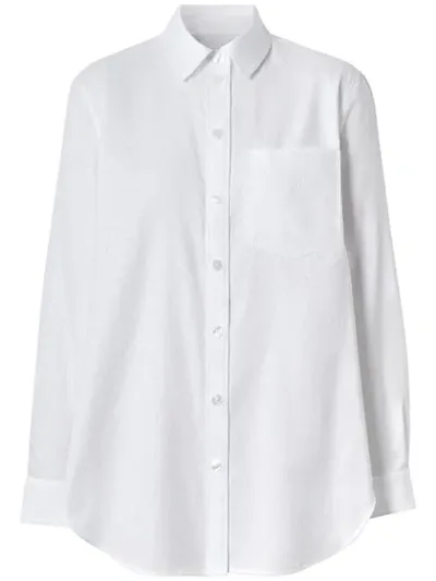 Burberry Monogram Jacquard Long In White