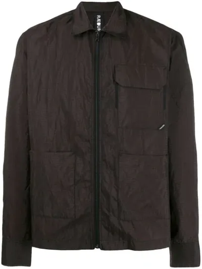 Raeburn Zipped Shirt Jacket In Black