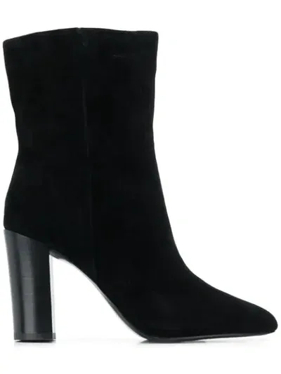 Ash Diamond Ankle Boots In Black