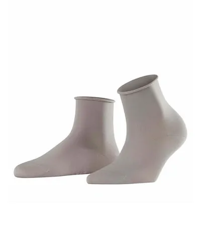 Falke Cotton Touch Short Socks In Silver