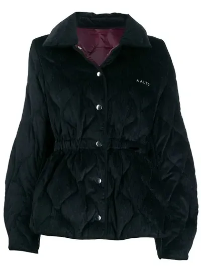 Aalto Padded Corduroy Jacket In Black