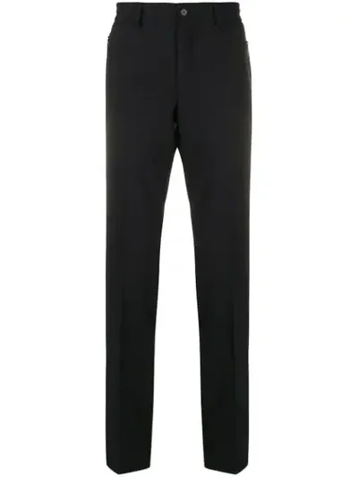 Karl Lagerfeld Straight Leg Suit Trousers In Black