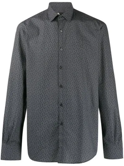 Karl Lagerfeld Mini Logo Print Shirt In Black