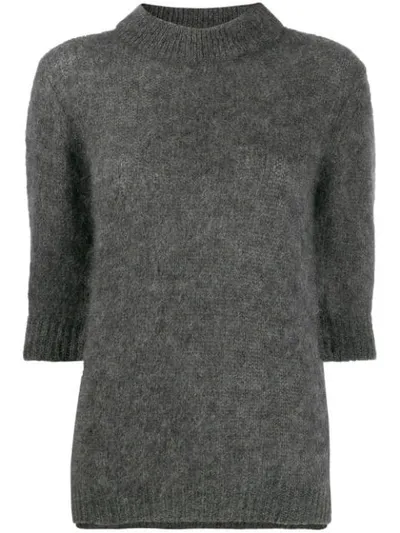 Lardini Round Neck Jumper In Grey