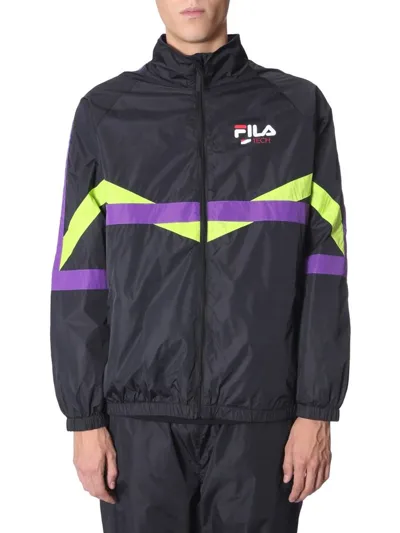 Fila Track Sweatshirt With Zip In Black