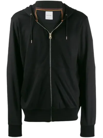 Paul Smith Zip Up Hoody In Black