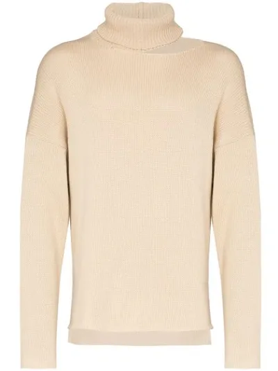 Sulvam Roll Neck Sweater In Neutrals