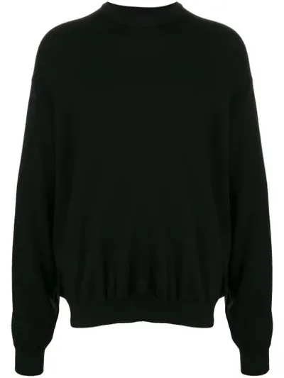 Fumito Ganryu Crew Neck Jumper In Black