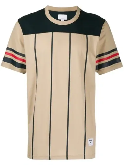 Supreme Pinstripe S/s Football Tee In Neutrals