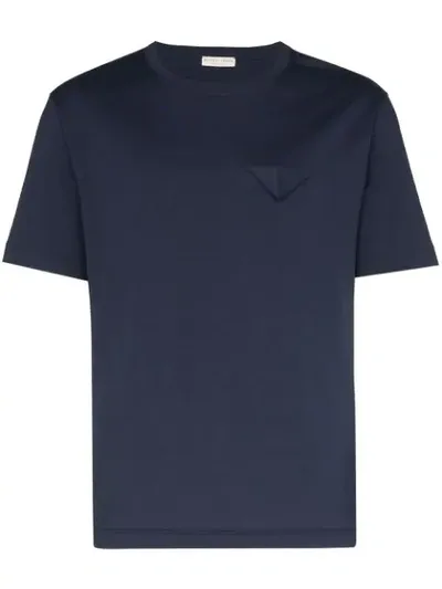 Bottega Veneta Crew Neck T-shirt In Blue