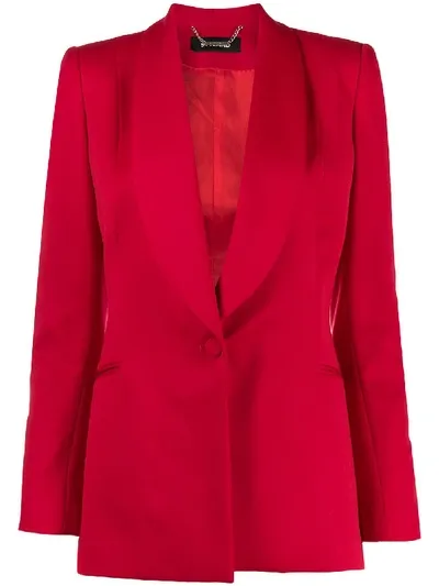 Styland Shawl Lapel Blazer In Red