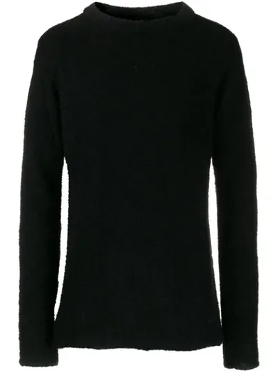 Thom Krom Round Neck Jumper In Black