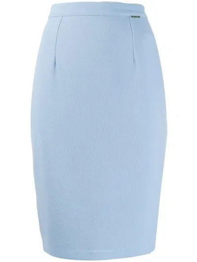 Styland Fitted Pencil Skirt In Blue